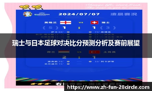 瑞士与日本足球对决比分预测分析及赛前展望